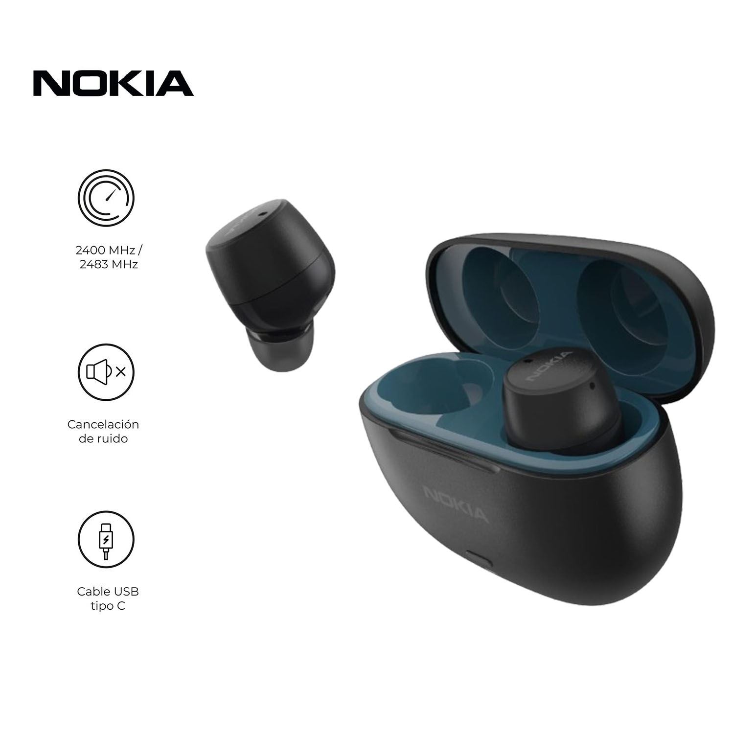 Audifonos Micro Earbuds Pro ANC Bth Ipx5 28hrs Negro -TWS-521W